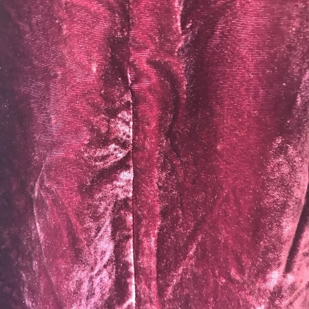 Madewell Choker Velvet Short Sleeve Top_8